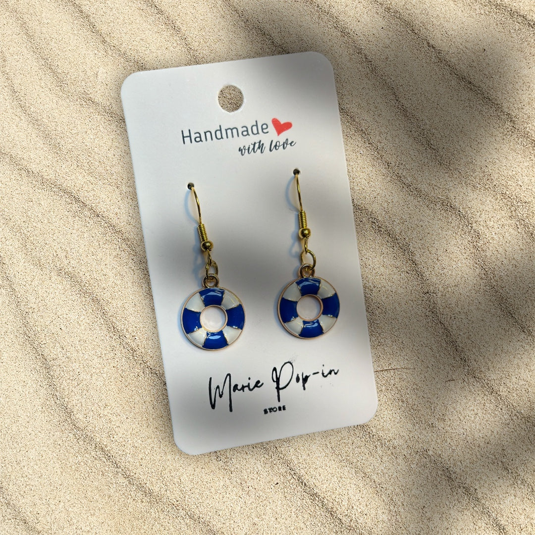 Boucles d’oreilles bouée