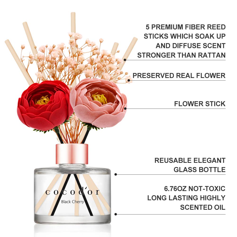 Diffuseur Camélia 200ml - Cerise noire