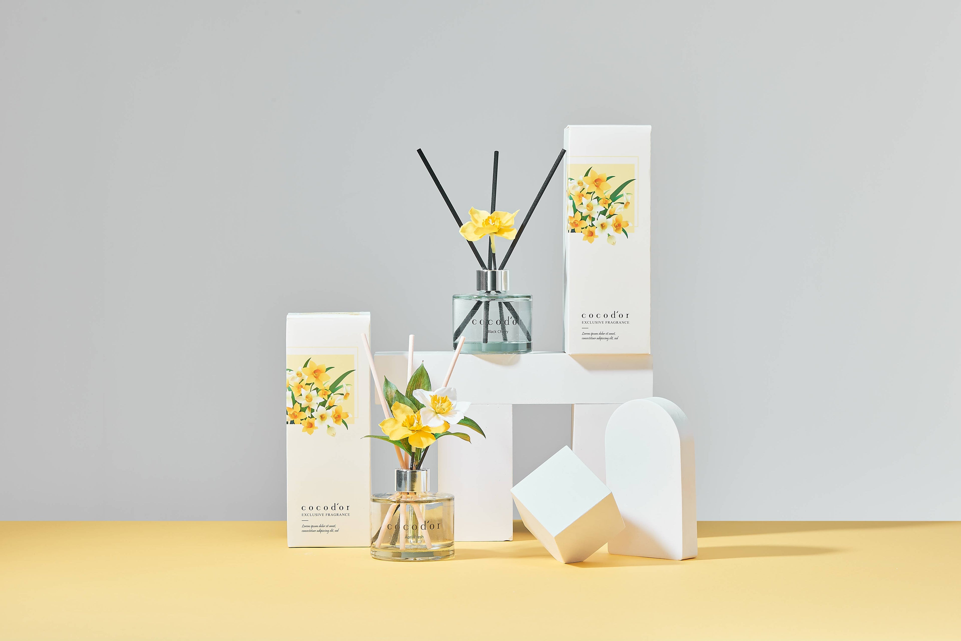 Diffuseur jonquille 200 ml - Vanille & Bois de santal