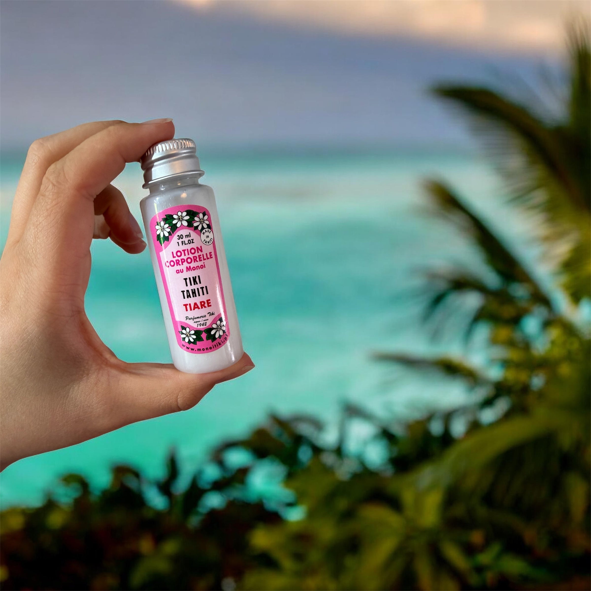 Lotion Corporelle après-soleil Tiki Tahiti Monoï 30 ml | Format voyage