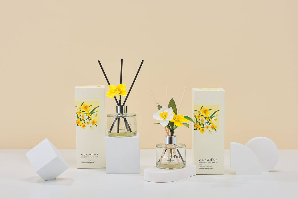 Diffuseur jonquille 200 ml - Vanille & Bois de santal
