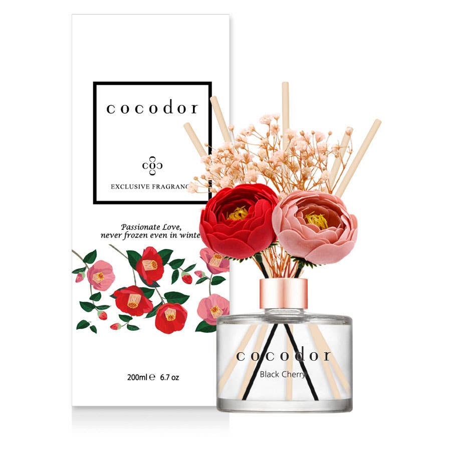 Diffuseur Camélia 200ml - Cerise noire