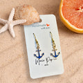 Boucles d’oreilles ancre