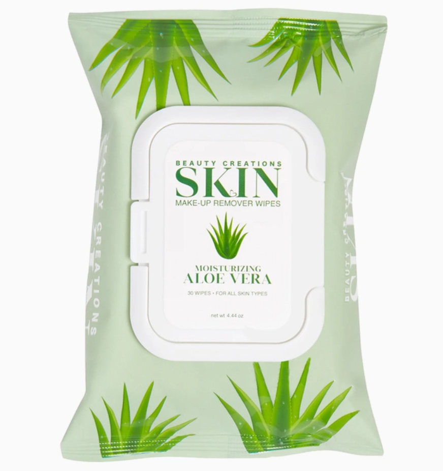 Lingettes démaquillantes et hydratantes à l'aloe vera