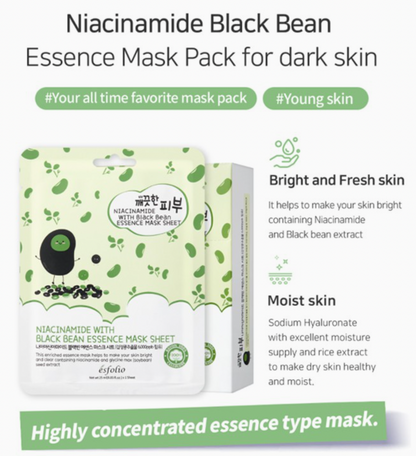 Masque coréen aux haricots noirs et niacinamide