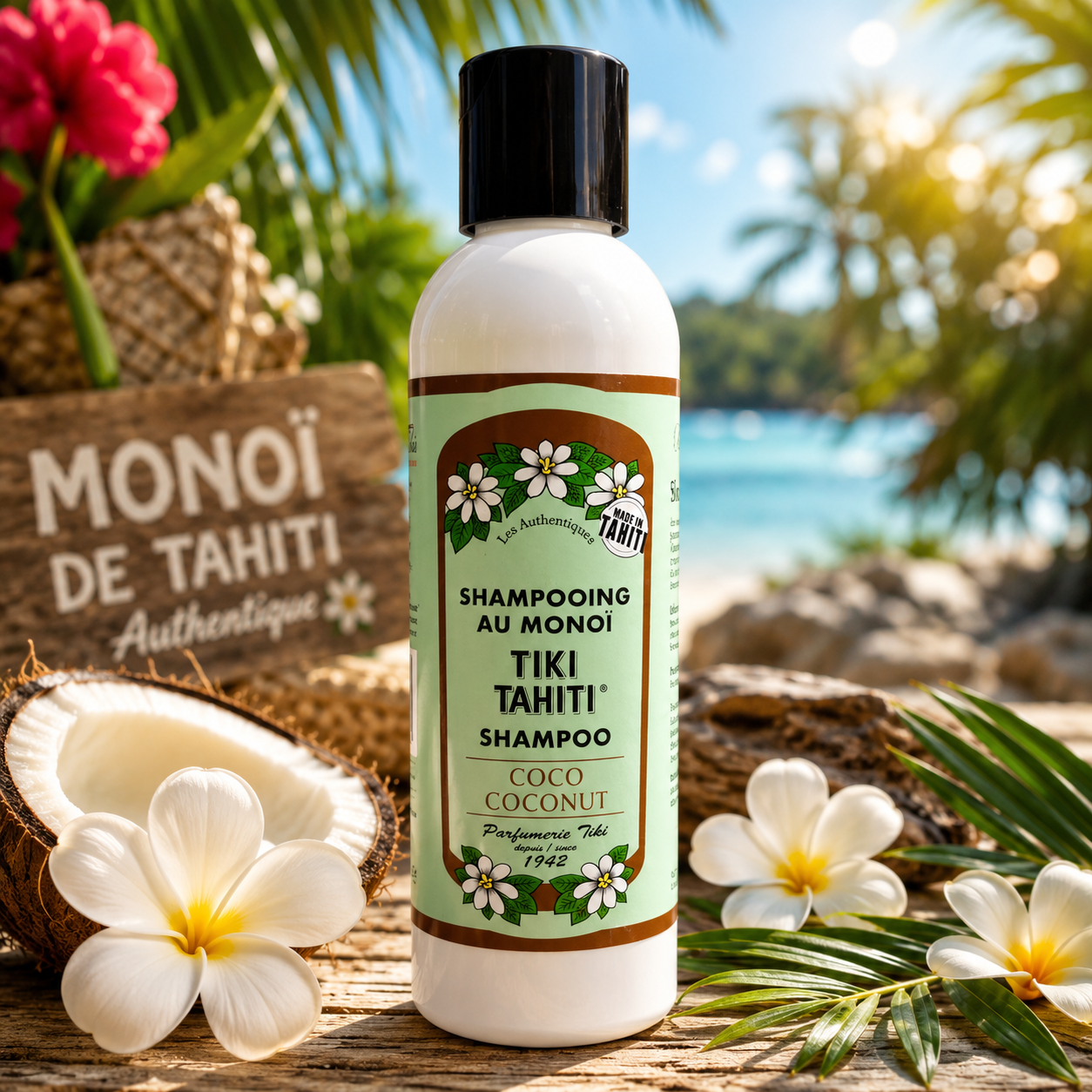 Shampooing au Monoï TIKI Tahiti – Coco (250 ml)