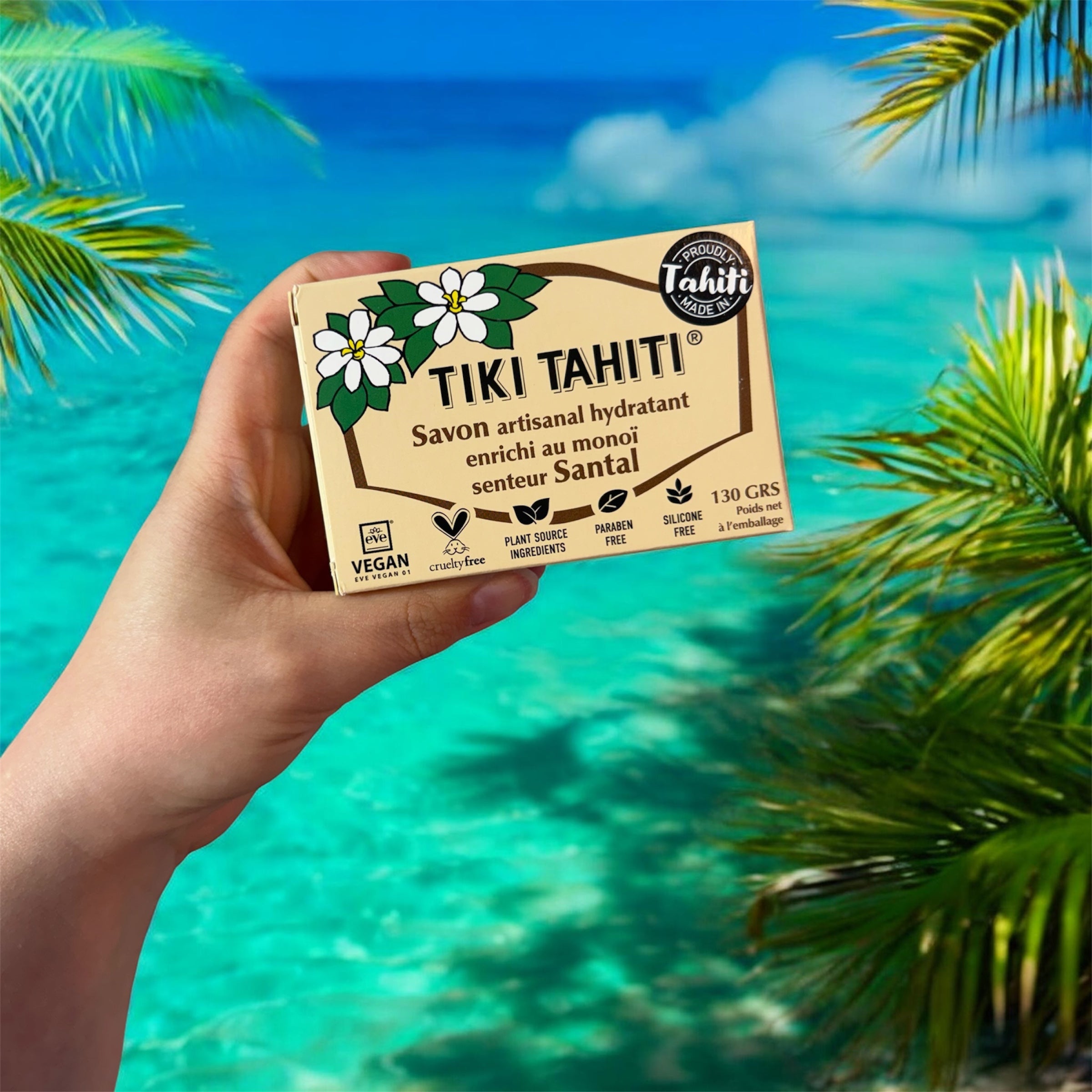 Savon Tiki Tahiti Monoï - Santal | Savon parfumé au Monoï de Tahiti