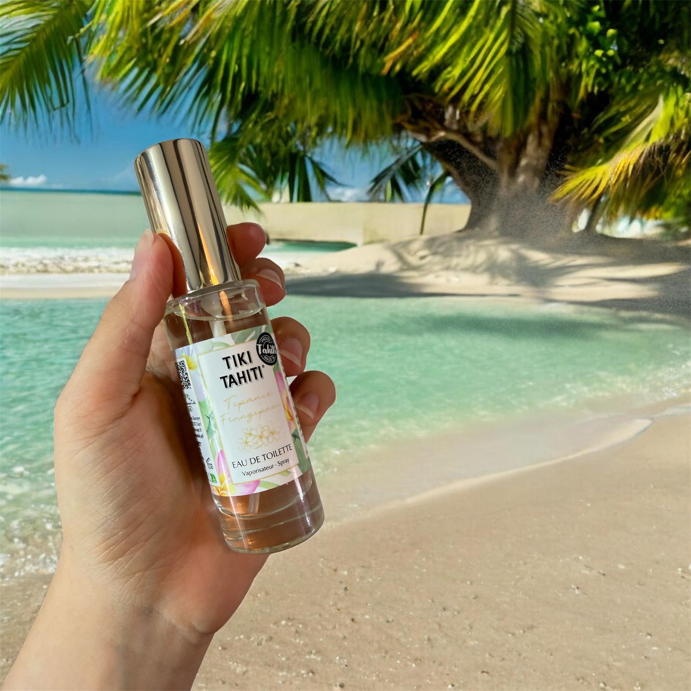 Eau de Toilette Tiki Tahiti - Frangipanier | Parfum floral exotique de Polynésie